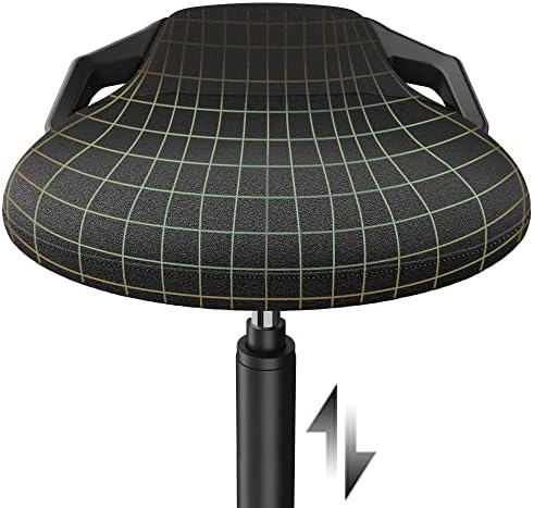 Standing Desk Chair, Adjustable Ergonomic Standing Stool, Swivel Sitting Balance Chair, Anti-Slip Bottom Pad