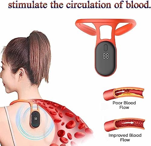 Smart Back Support, Healthy intelligent back support, back support, 1 week quick intelligent posture corrector reminder device, Suitable for female and male children (Orange red 1pcs) ( Color : Orange