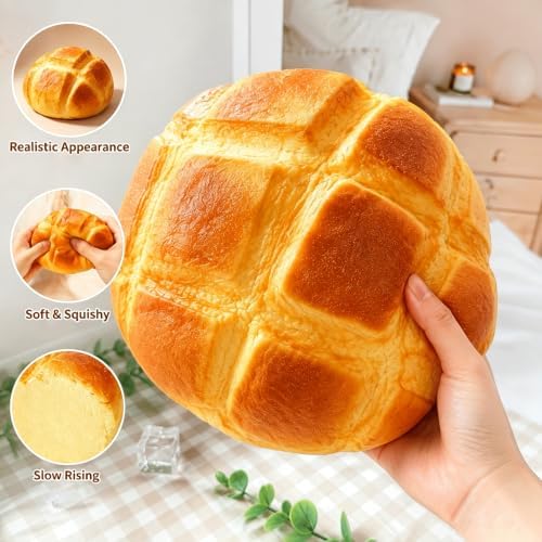 Bread Squishy Toy, Slow Rising Dumpling Squishy Stress Ball, Soft PU Toy