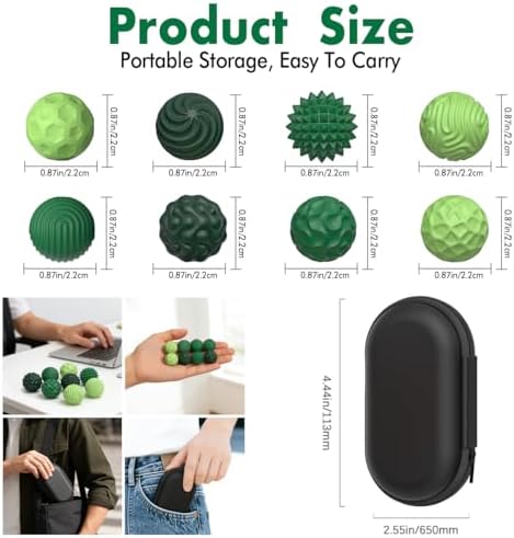 Magnetic Sensory Fidget Balls (8PCS), Weighted Magnet Balls Fidget Toys