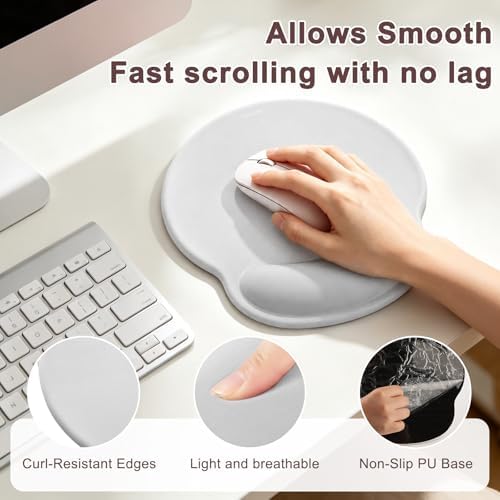 Ergonomic Mouse Pad with Wrist Rest, Mouse Pads for Desk Wrist Support