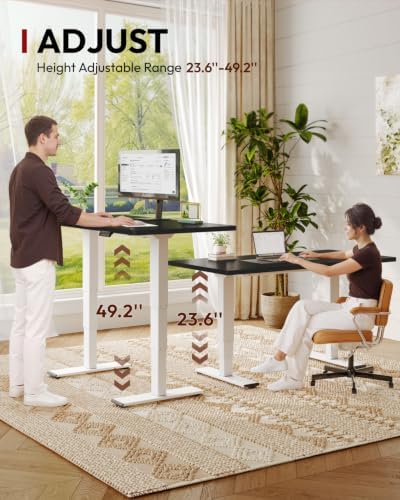 SANODESK Dual Motor Standing Desk 220lbs Height Adjustable Desk