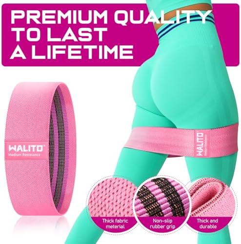 Fabric Resistance Bands for Working Out, Exercise Bands for Glutes and Legs