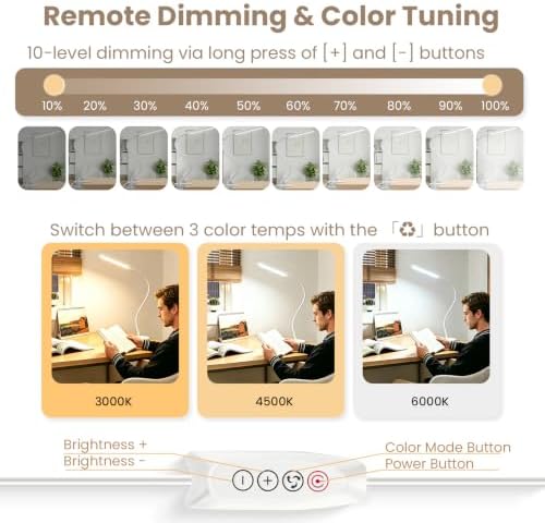 Clip on LED Light for Easel Painting & Nail Tech, White
