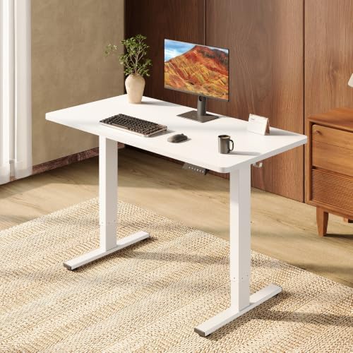 SANODESK One-Piece 48 x 24'' Electric Height Adjustable Standing Desk