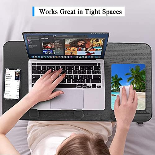 Small Mouse Pad, Mini Mouse Pad 6 x 8 Inch, Thick Rubber Waterproof Mouse Mat, Cute Mousepad for Women Men Kids Wireless Mouse Mini Laptops Keyboard Tray Home Office Travel, Blue Beach Tree