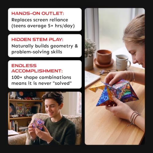 Shashibo DODECA Magnetic Puzzle Cube, Stress Relief Fidget Toy