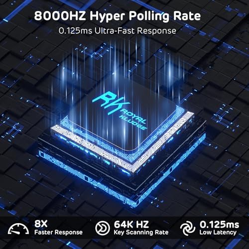 RK ROYAL KLUDGE C87 Hall Effect Mechanical Gaming Keyboard, Magnetic Switch