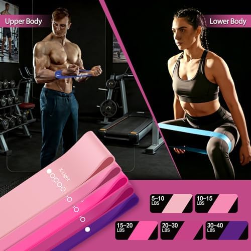 Resistance Bands for Working Out, 5 Levels Exercise Bands Set