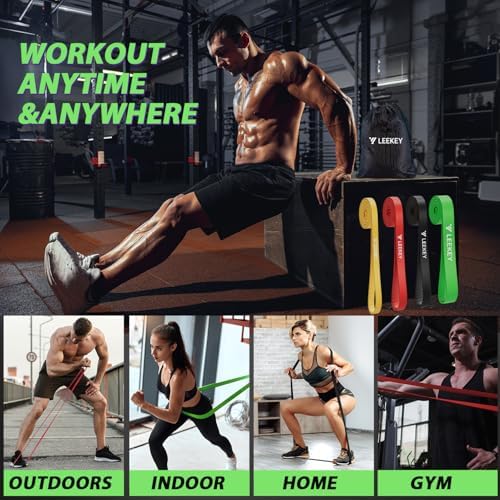 LEEKEY Resistance Bands Set for Pull Up Assistance & Exercise