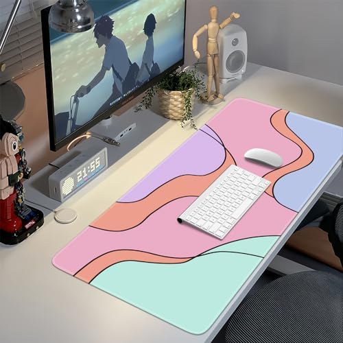 iCasso Desk Mat,XXL Large Mouse Pad for Desk,Colour Topographic