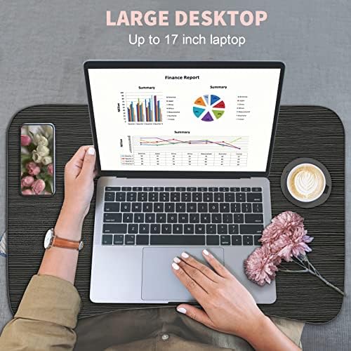 Fayquaze Lap Laptop Desk, Portable Foldable Laptop Bed Table with Storage Drawer and Cup Holder, Lap Desk Lap Bed Stand Tray Table Serving Tray for Eating, Reading and Working