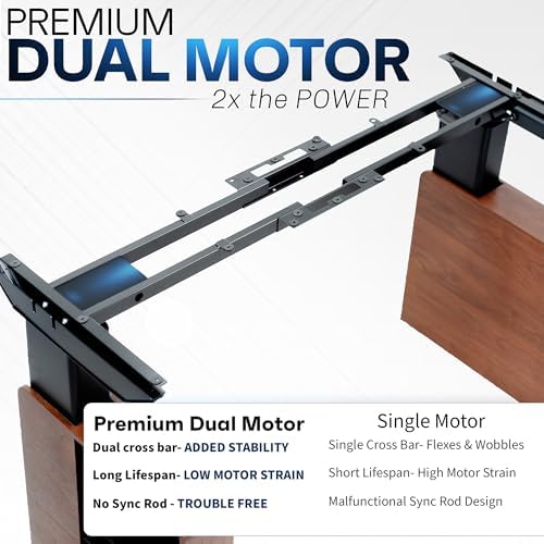 VIVO Walnut 71 x 30 in Executive Standing Desk, DESK-EX7230D