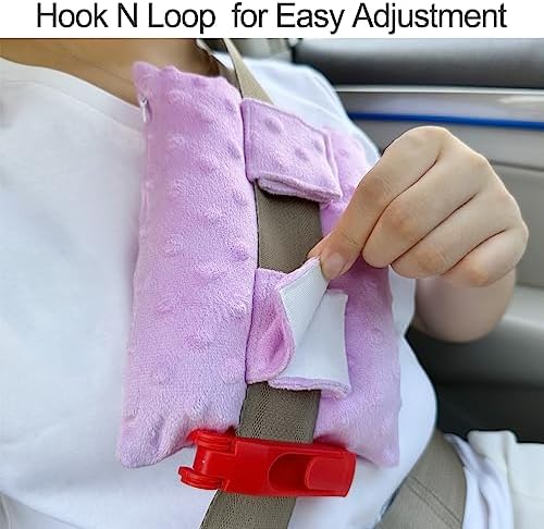 Neck Pad Strap Cushion Pillow for Arm Sling Comfort Shoulder Support Pad Rotator Cuff Replacemet Surgery Elbow Brace Carry Padded Cover Broken Wrist Hand Injury Cast, Minky Dot Lavender