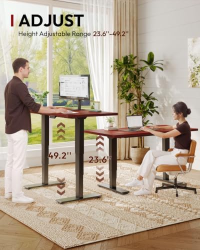 SANODESK Dual Motor Standing Desk 220lbs Height Adjustable Desk