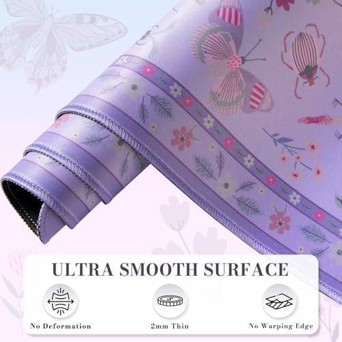 iCasso Purple Large Mouse Pad, Desk Matt for Desktop