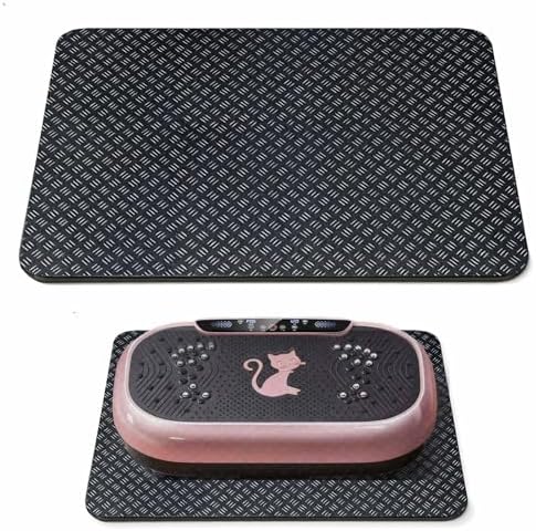 Upgraded Double-Sided Non-Slip Surface Mat for Vibration Plate Machine - Anti Vibration Pad & Exercise Mat for Most Vibration Platform Machines, Reduce Noise Accessories, Protect Floors & Carpet