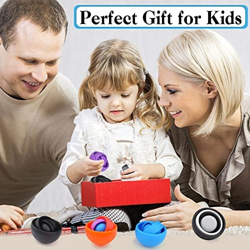 Fidget Toy Adults 2PC, Fidget Spinner for Kids with Autism, Sensory Gifts for Teens Kids, Quiet Office Desk Toy ADHD Stress Relief Finger Toy