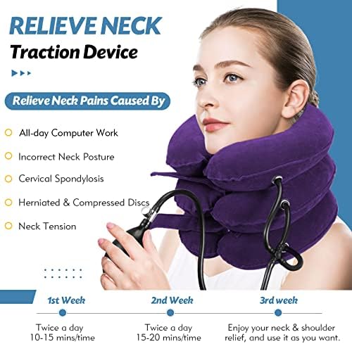 Jaximy Neck Stretcher, Neck Traction Device for Neck Pain Relief