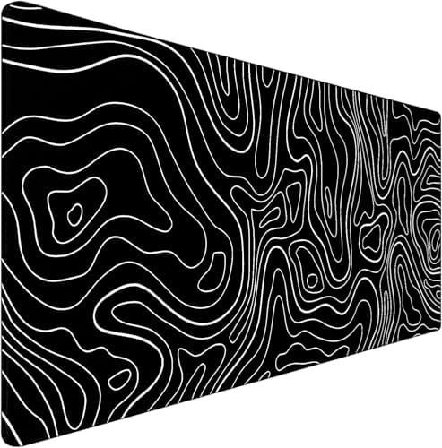 Large Mouse Pad Big Desk Mat Large Office Desk Pad, White Line