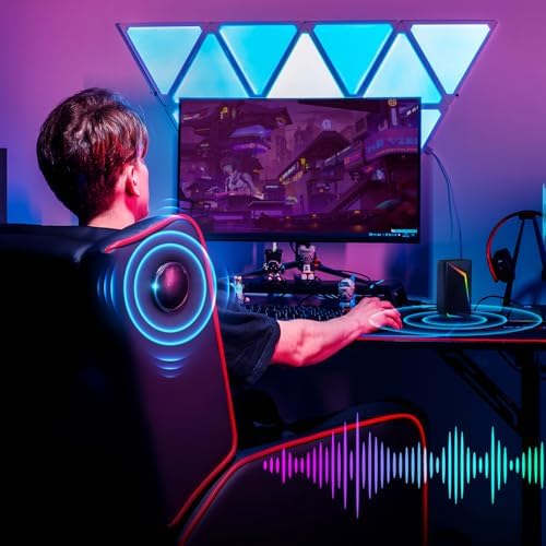 GTPLAYER Gaming Recliner Chair with Bluetooth Speakers Racing Style Single Gaming Sofa Modern Living Room Recliners Ergonomic Comfortable Massage Home Theater Seating, Red