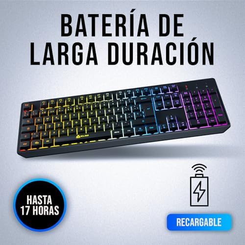 Chroma Wireless Gaming Keyboard, Spanish QWERTY Layout, Lightweight Silent