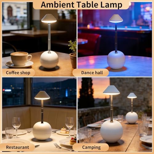 Rechargeable LED Table Lamp, Tumbler Cordless Lamp