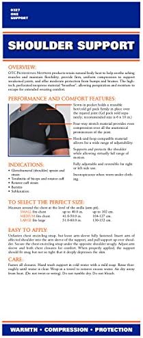 OTC Shoulder Support, Brace and Post-Surgical Protector, Neoprene, Large