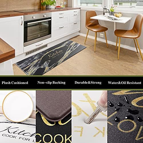 Carvapet 2 Pieces Comfort Anti-Fatigue Kitchen Rugs