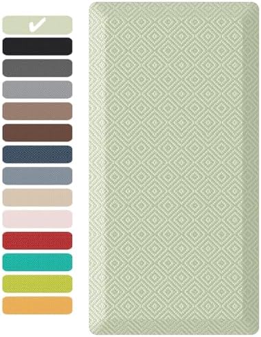 Ophanie Kitchen Mats for Floor,3/4 inch Thick,20x48 Anti Fatigue Cushioned Mat,Kitchen Rugs,Waterproof,Comfort Ergonomic Standing Mat for Office,Home,Sink with 99+ Pairs of Anti-Slip Bottom Ridges