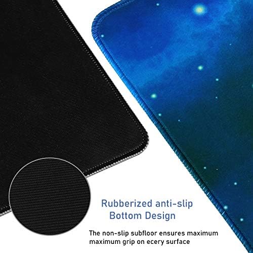 Extended Large Mouse Pad, Gaming Mouse Pad with Nonslip Base- Blue