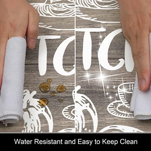 HEBE Anti Fatigue Kitchen Rugs Set of 2, Cushioned Kitchen Mats for Floor