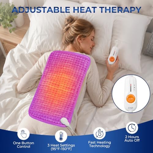 Boileau Electric Heating Pad for Back Pain & Period Cramps Relief, Large XL