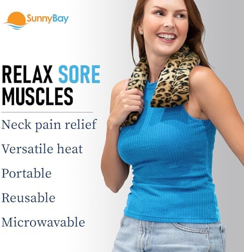 SunnyBay Lavender Heating Pad, Neck and Shoulder Wrap, 26x5 inch