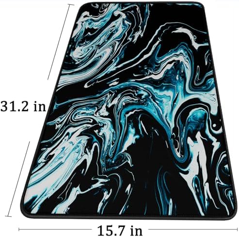 Gaming Mouse Pad with Stitched Edges, Non-Slip Natural Rubber Base