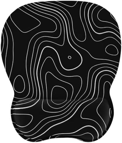 EooCoo Ergonomic Mouse Pad with Wrist Rest, Memory Foam Support Mousepad