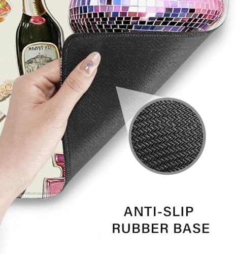 Desk Pad and Keyboard Wrist Rest, Large Mouse Pad + Keyboard Pad+Mouse Wrist Support, Non-Slip Desk Mat Protector for Office, Home 31.5×11.8 Inches Pink Girly