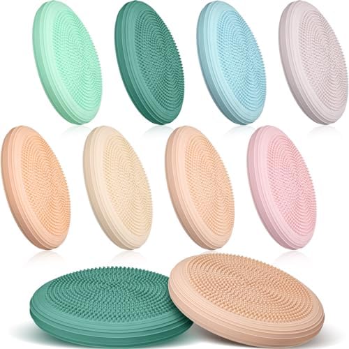 Libima 8 Pcs Wiggle Seat Inflated Wobble Cushion for Kids