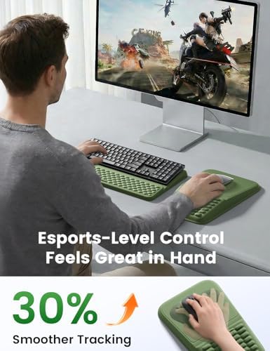Vaydeer Keyboard Stand and Mouse Pad Set, Soft Memory Foam Wrist Rest