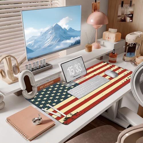 Mouse Pad Gaming - Desk Mat for Keyboard and Mouse - Large Mouse Pad for Desk, Mousepad (35.4" X 15.7") with Non-Slip Base, Desks Pad Mat Office and Home