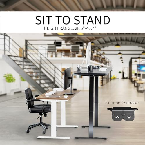 VIVO Rustic Vintage Brown 71 x 30 in Standing Desk, DESK-KIT-0B7N