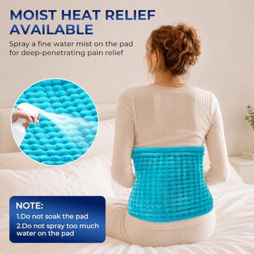 Boileau Electric Heating Pad for Back Pain & Period Cramps Relief, Large XL