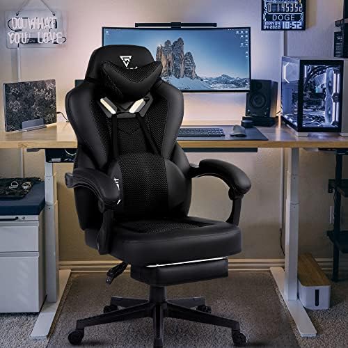 Vigosit Upgrade Gaming Chair PRO, Ergonomic Gaming Computer Chair Big and Tall (Black)