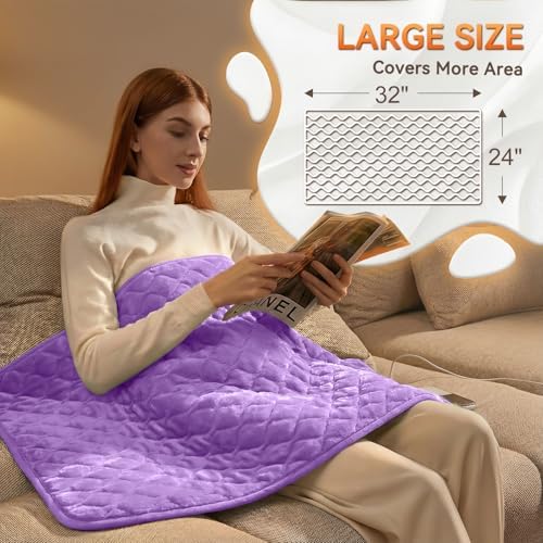 Focbeo King Size Heating Pad for Back 32"x24" Extra Large Heat Pad