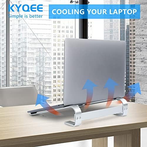 Laptop Stand for Desk, Ventilated Aluminum Laptop Riser, Silver
