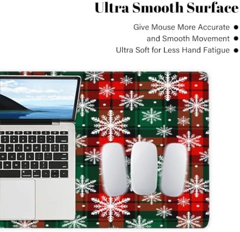 Christmas Large Mouse Pad Non-Slip Rubber Long Gaming Desk Mat