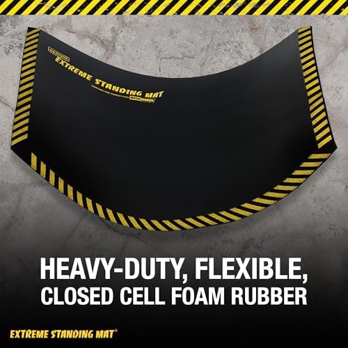 Standing Mat Industrial Anti-Fatigue for Work, 2' x 3' x 1", Black Foam