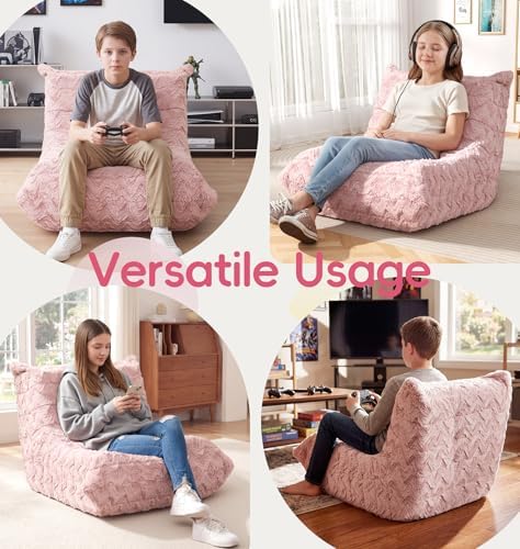 Hobestluk Medium Bean Bag Chairs Lounge Floor Chair BeanBag Couch Togo Sofa
