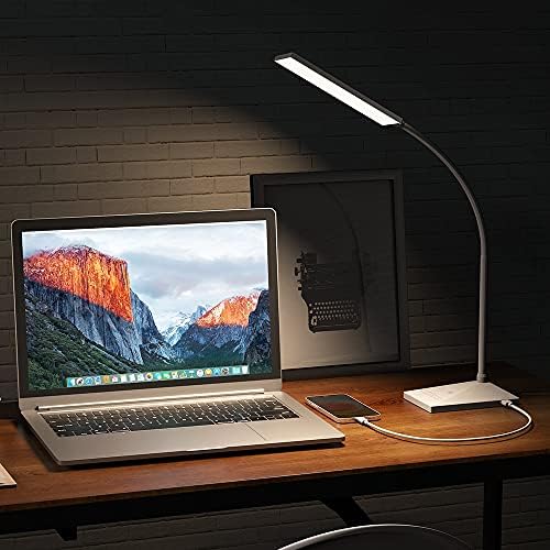 Vansuny Eye-Caring LED Desk Lamp, Reading Light with USB Charging Port