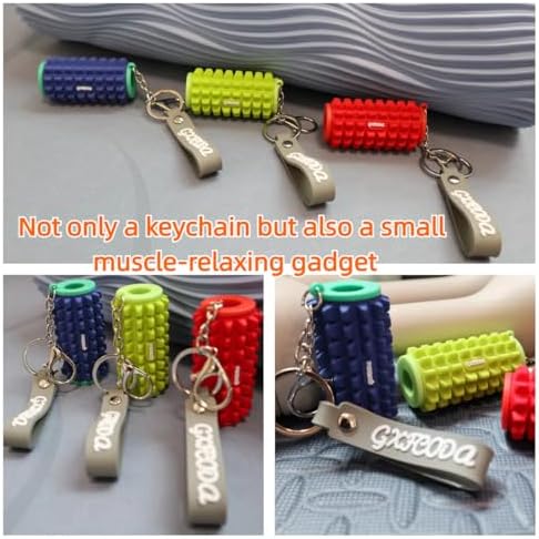 Mini Foam Roller Keychain, Gym Bag Charm and Fidget Toy